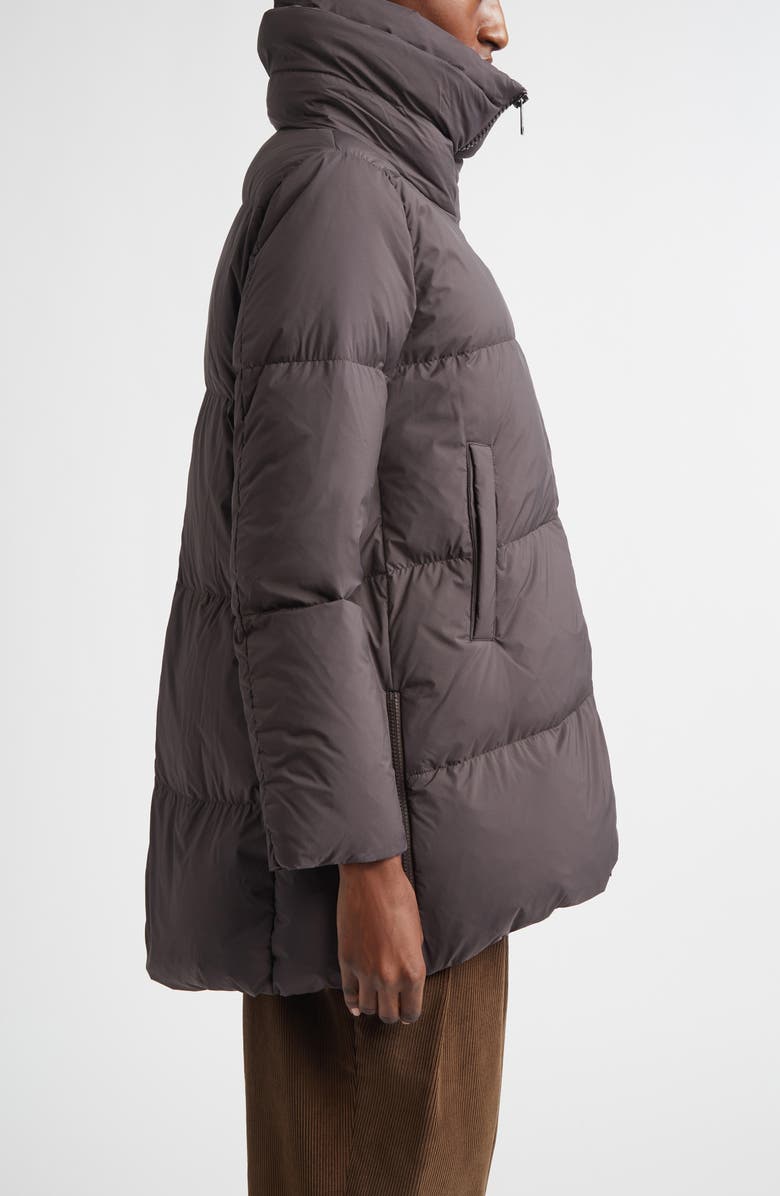 Herno Box Quilted Water Resistant Down Coat, Alternate, color, Marrone Scuro