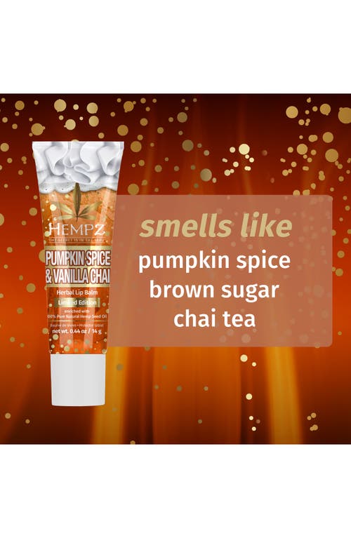 Hempz Pumpkin Spice & Vanilla Chai Lip Balm In Multi