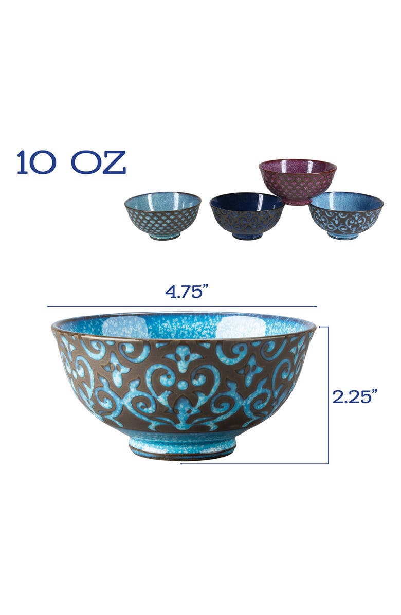 BIA Cordon Bleu Set of 4 Assorted Ceramic Bowls, Alternate, color, Multi