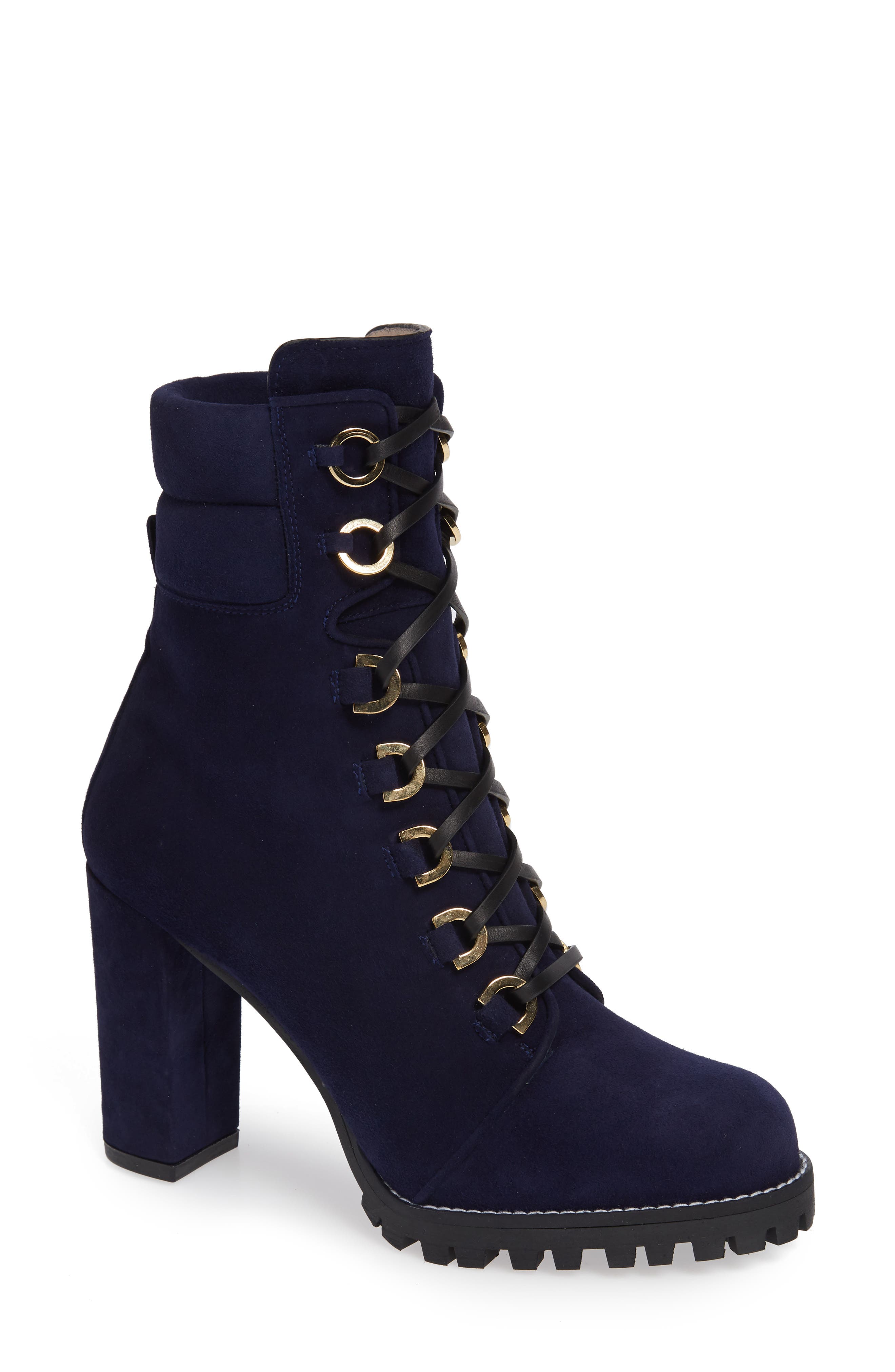 Shakelton Lace-Up Boot, Main, color, MIDNIGHT SUEDE