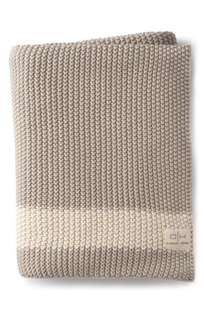 Domani Home Pale Whisper Throw Blanket, Main, color, Beige