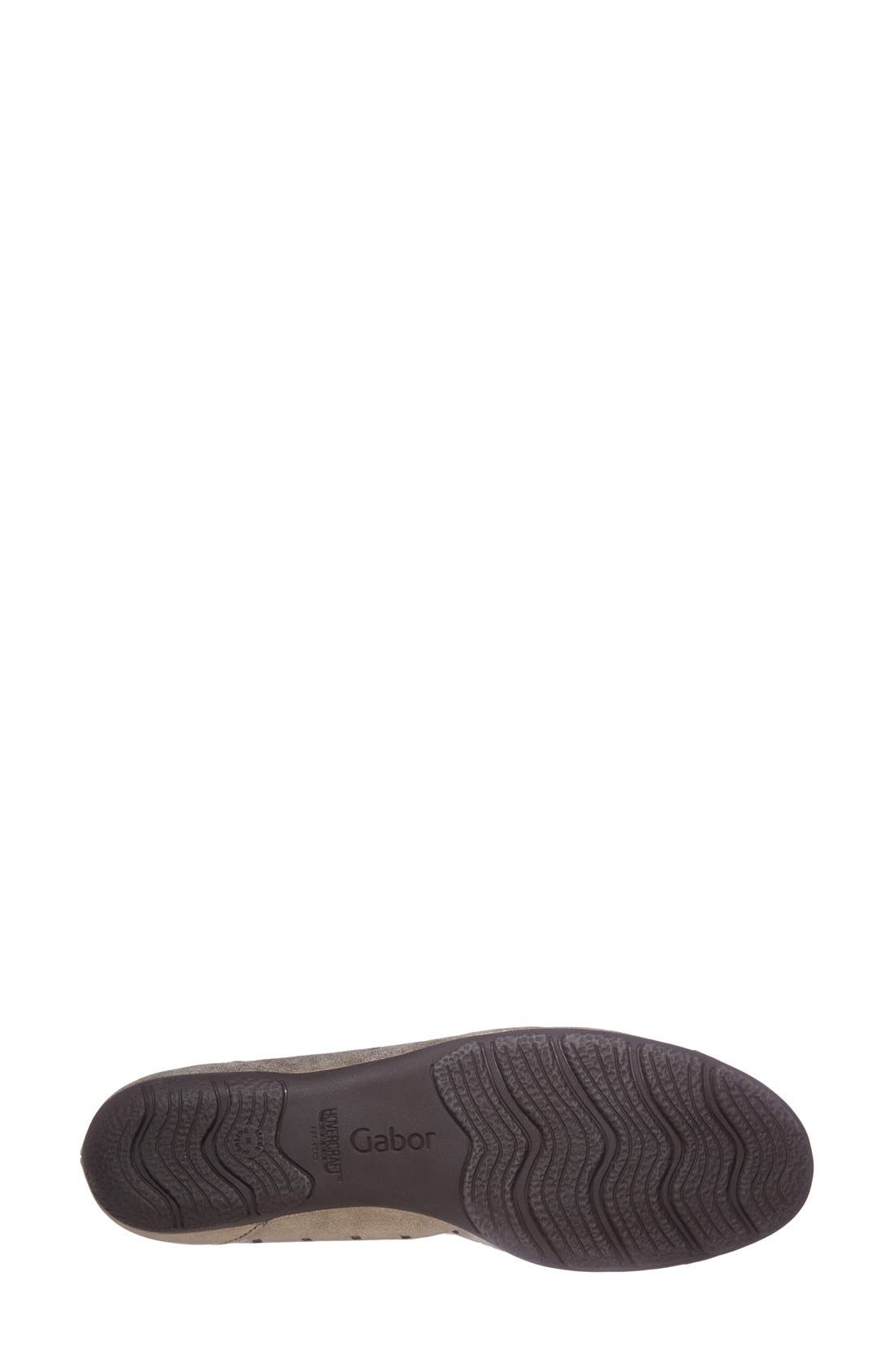 Gabor Perforated Ballet Flat, Alternate, color, 