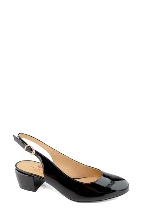 Broad St Slingback Leather Pump