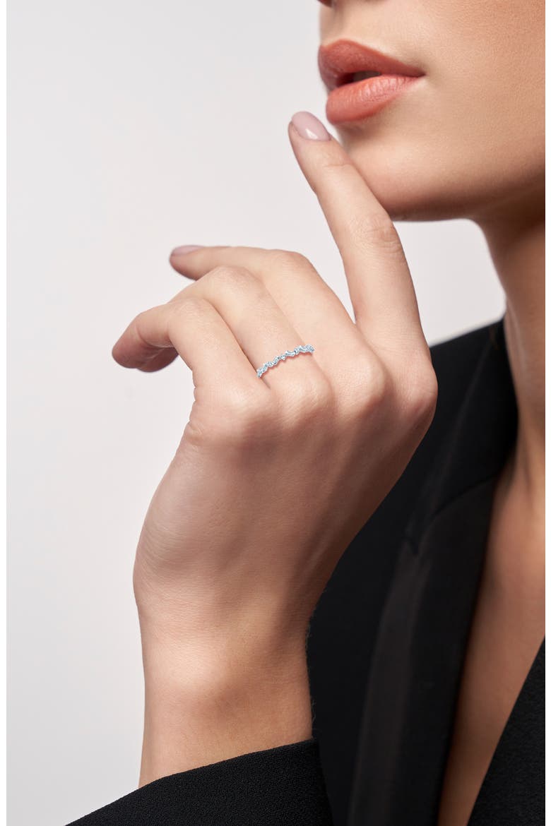 Diamond Band Ring - 0.14ct., Alternate, color, SILVER