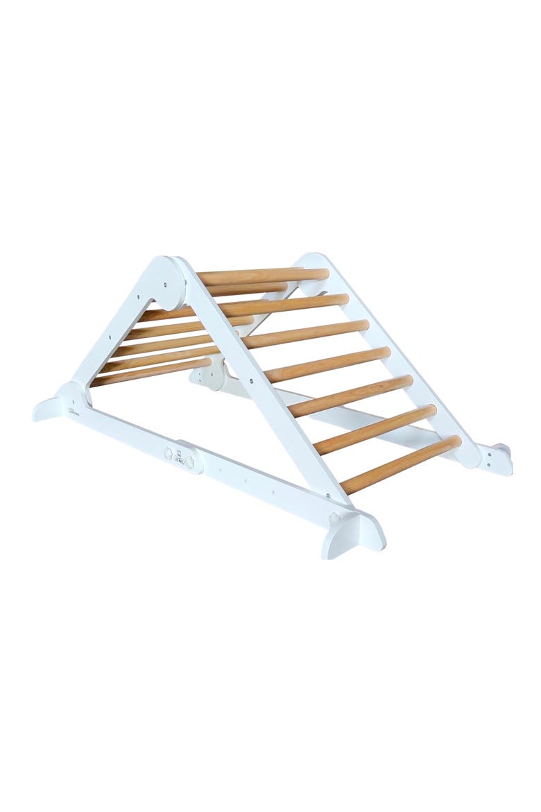 Kids' Learn 'N' Climb Wooden Triangle, Alternate, color, SOFT WHITE W/ NATURAL