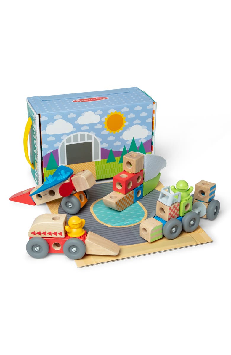 Melissa & Doug Blockables Vehicles Playset, Alternate, color, 