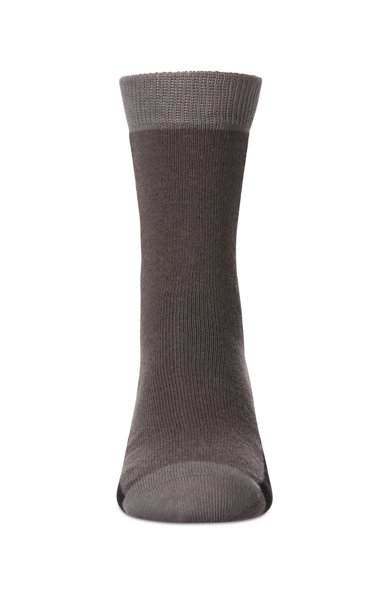 MeMoi Color-Block Fine-Gauge Crew Sock, Alternate, color, Black