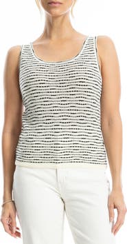 MAX STUDIO Stripe Sweater Tank