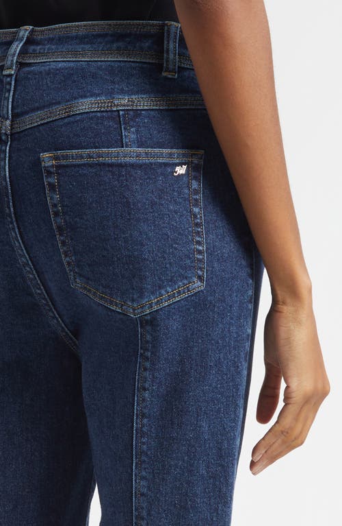 Cinq À Sept Cinq A Sept Madi High Rise Belted Ankle Jeans In Fontaine In Blue