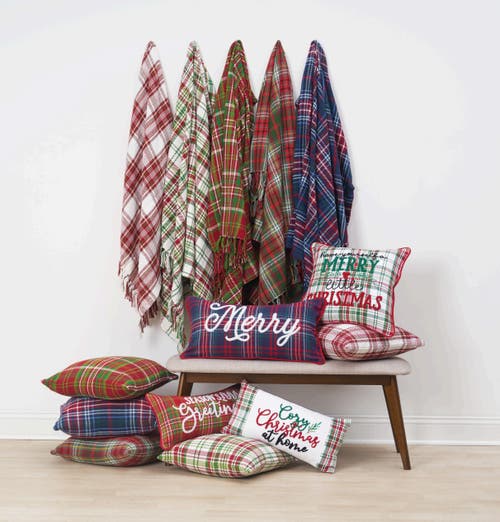 C & F Home C&f Home Fall Plaid Throws In Orange
