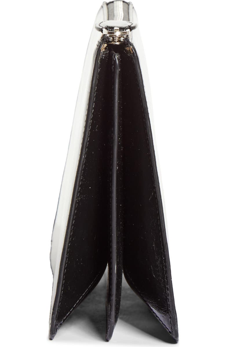 TOTEME Threefold Naplak Leather Clutch, Alternate, color, Black