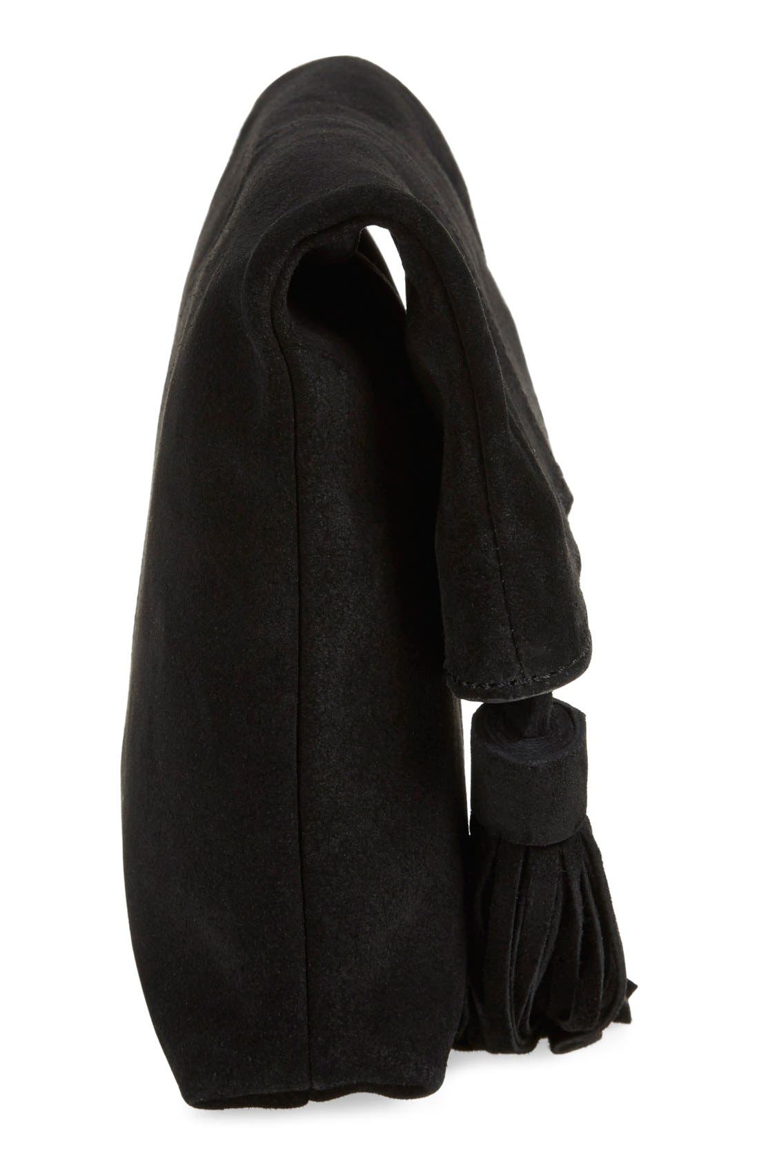 Leith Suede Clutch, Alternate, color, 