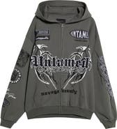 PacSun Untamed Embroidered Zip Hoodie