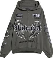 PacSun Untamed Embroidered Zip Hoodie