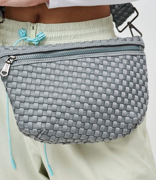 Sol And Selene Ethereal - Woven Neoprene Crossbody Bag In Grey