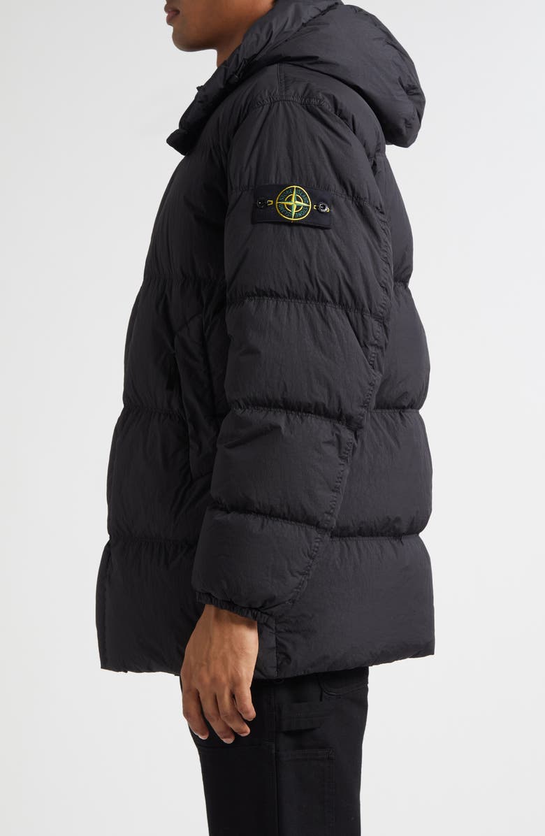 Stone Island Short Down Puffer Parka, Alternate, color, V0029 Black