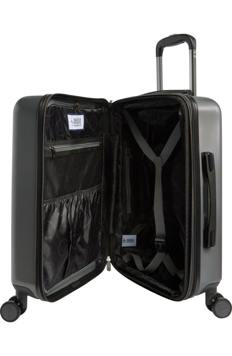 Original Penguin Finnes 21-Inch Hardside Carry-On Bag, Alternate, color, Charcoal