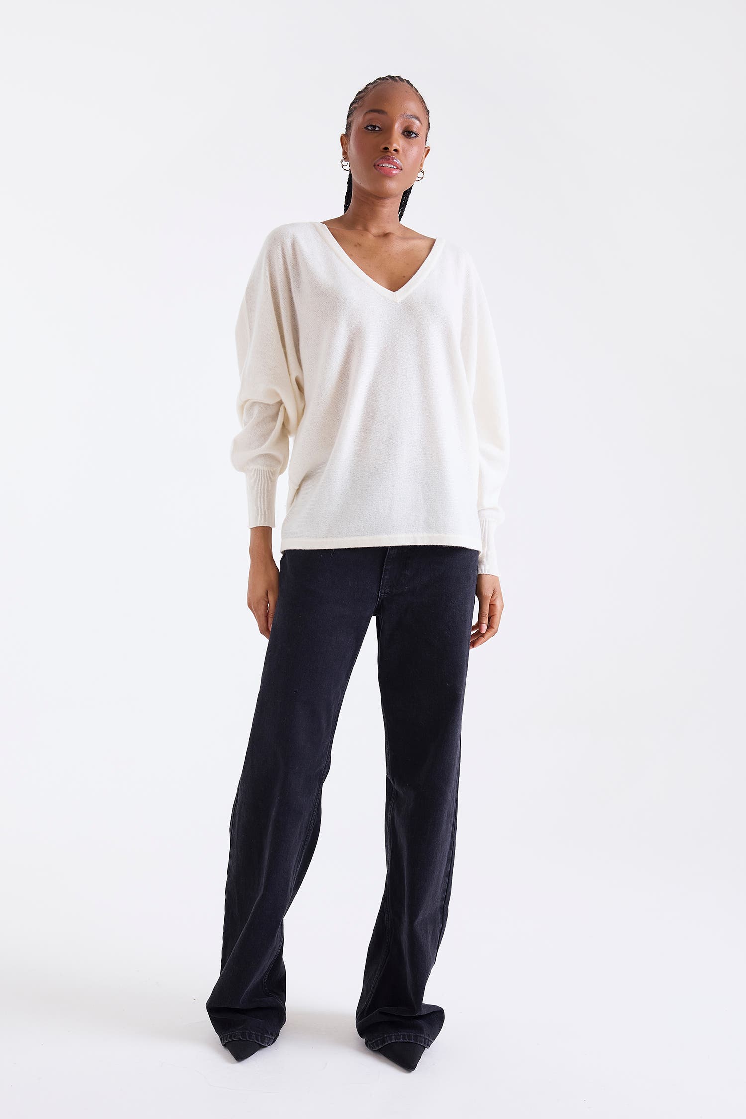 Paros V-Neck 100% Cashmere Sweater - image 4
