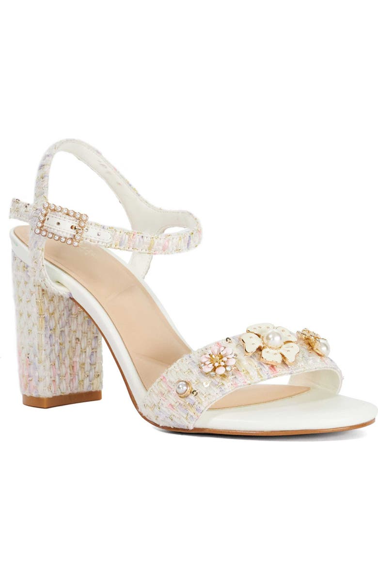 Dune London Mention Ankle Strap Sandal, Main, color,