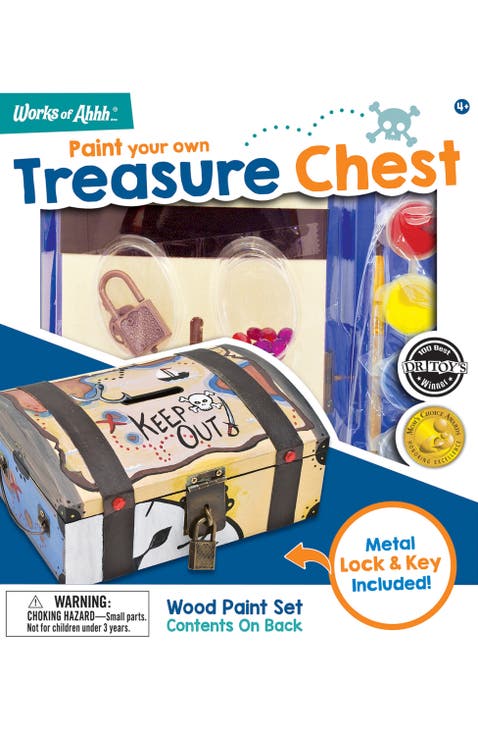 Treasure Chest Wood Craft & Paint Kit