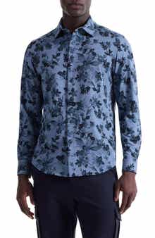 Bugatchi James OoohCotton® Floral Button-Up Shirt