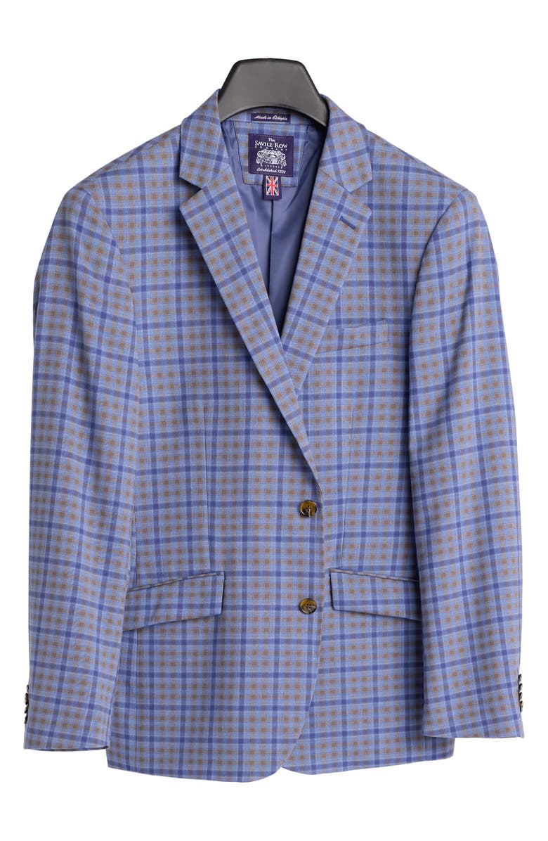 SAVILE ROW CO Check Sport Coat, Alternate, color, Blue