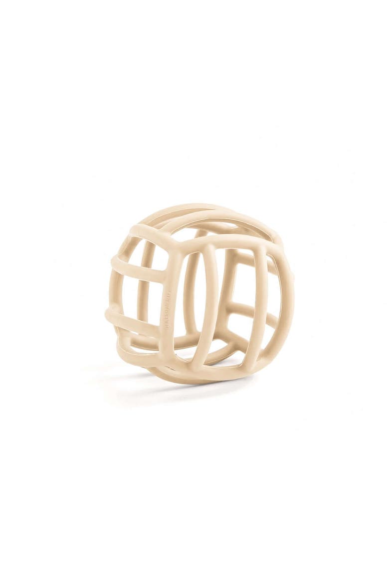Rowe Silicone Teething Ball in Off-White, Main, color, Oat