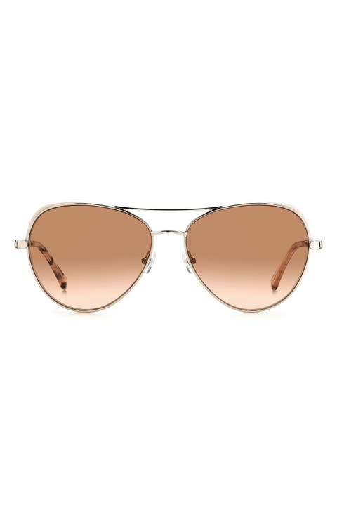 katalina 59mm gradient round aviator sunglasses