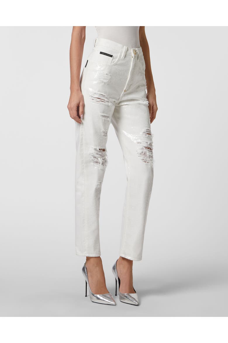 Jeans Mom Fit Women, Main, color, ShinyDream