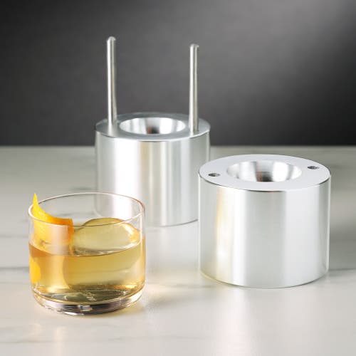 Viski Glacier Rocks 55 Mm Ice Ball Maker In Silver