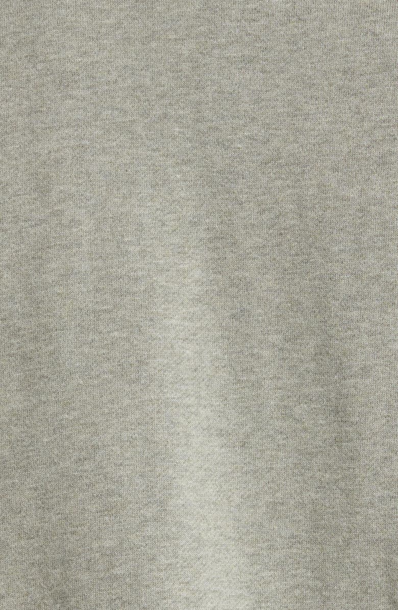 Fear of God Essentials Signature '90s Polo Sweatshirt, Alternate, color, Concrete/Dark Concrete Heather