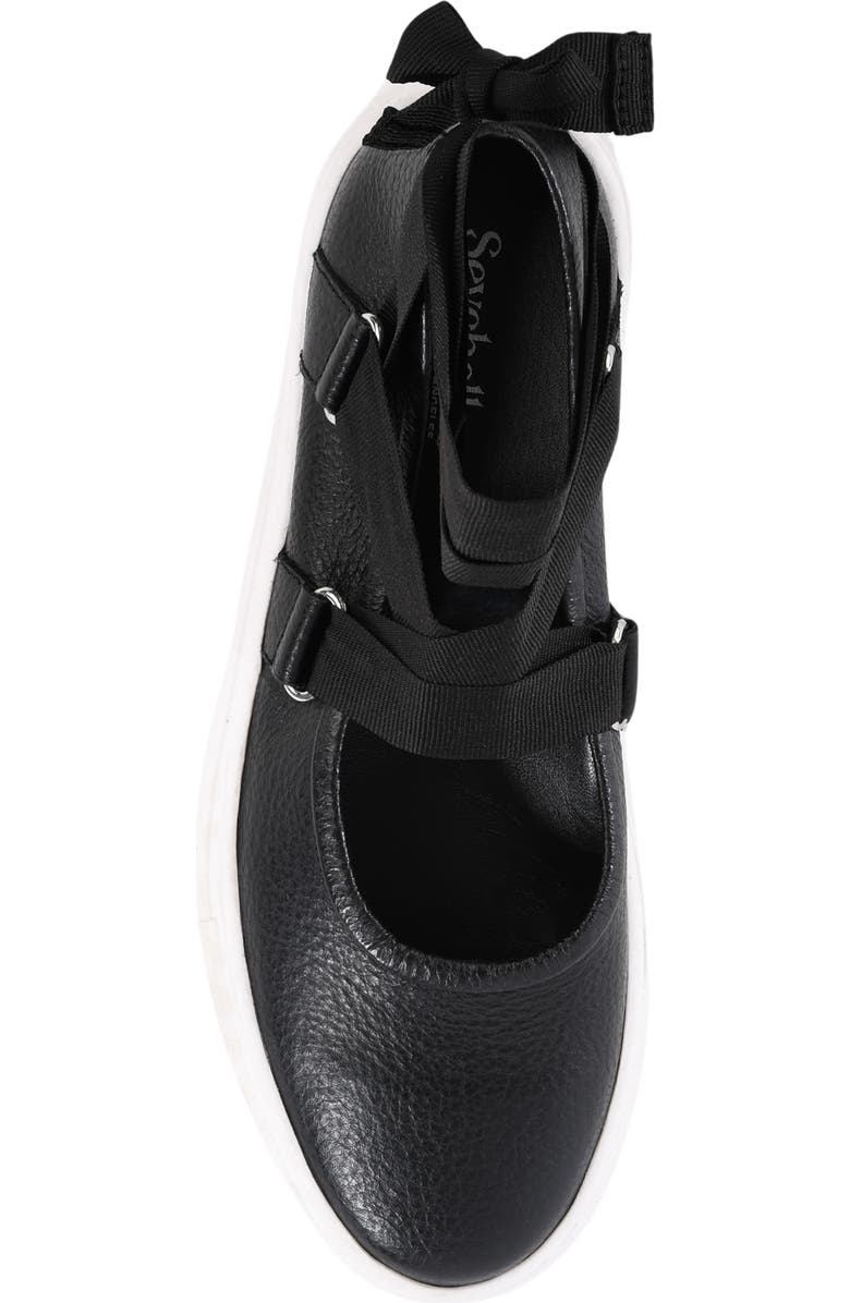 Seychelles Ribbons Ankle Wrap Flat, Alternate, color, Black