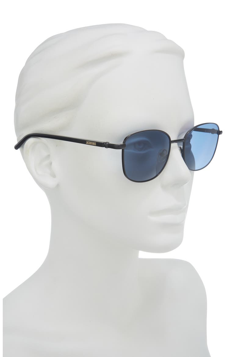Aviator Sunglasses, Alternate, color, BLACK/ LIGHT GOLD/ BLACK/ NAVY