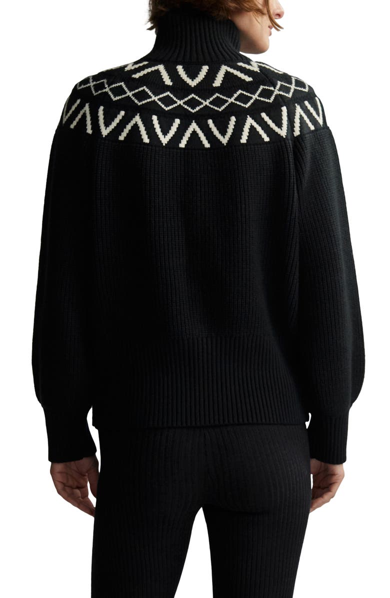 Varley Marcie Fair Isle Mock Neck Sweater, Alternate, color,