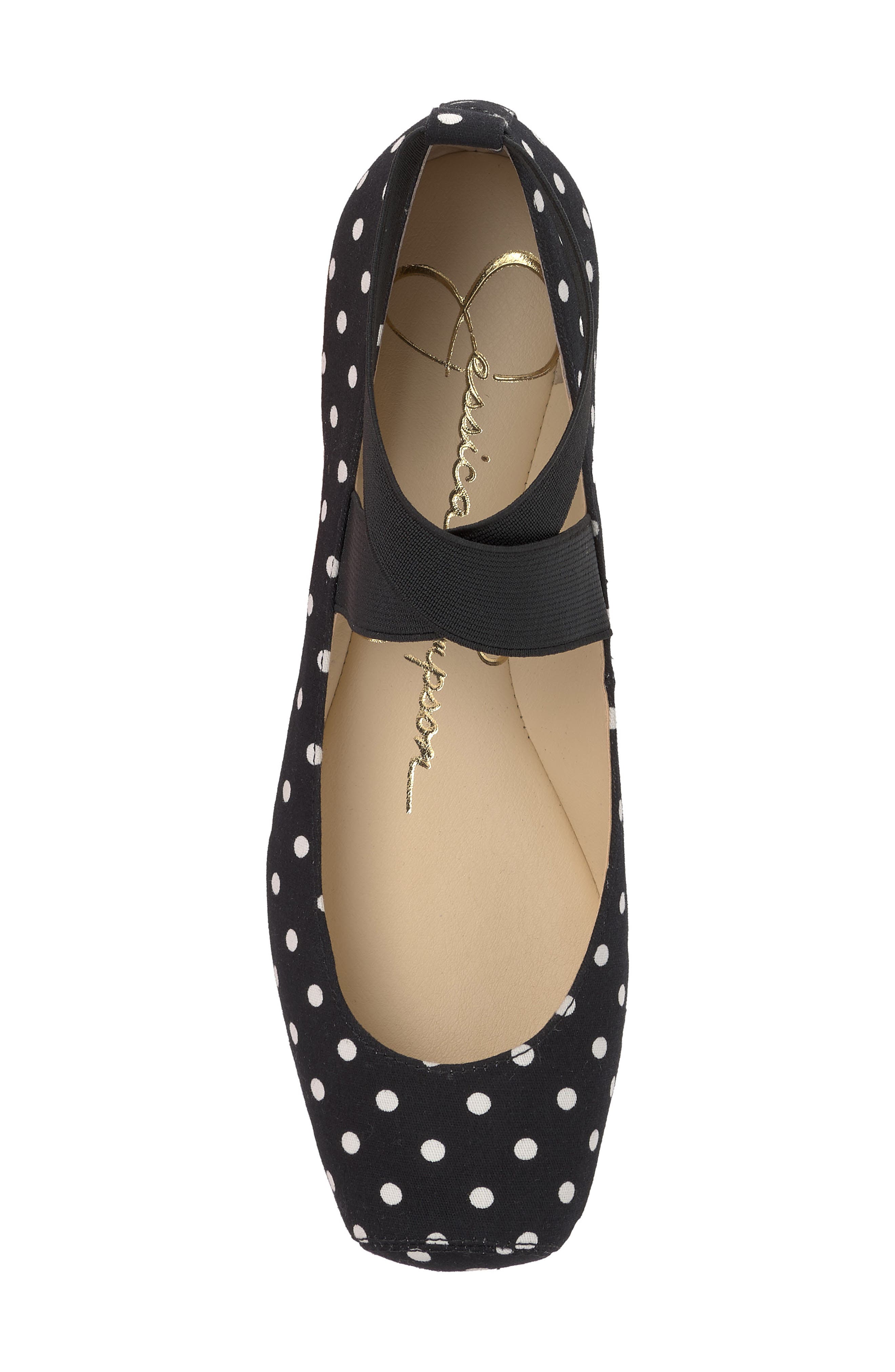 'Mandalaye' Leather Flat, Alternate, color, BLACK/ WHITE