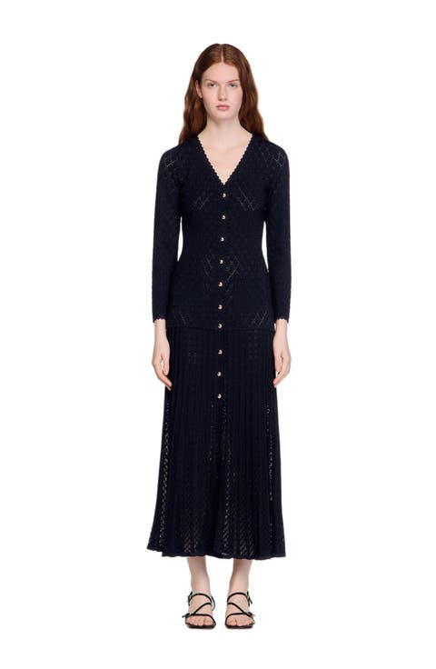 Fancy knit maxi dress