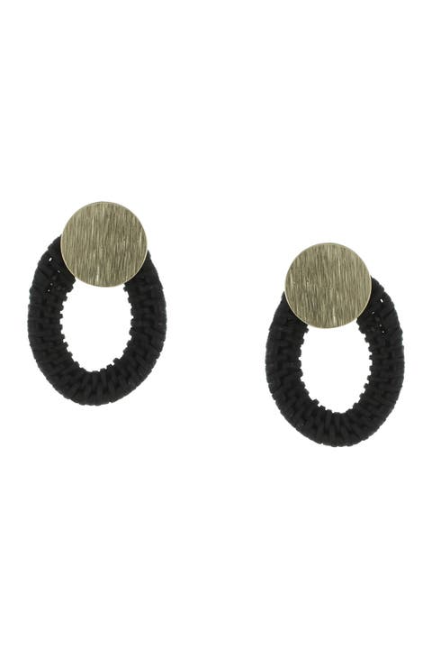 Leda Rosette Drop Earrings