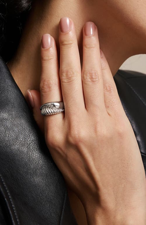 Rc Retro Chic Drop Ring In White