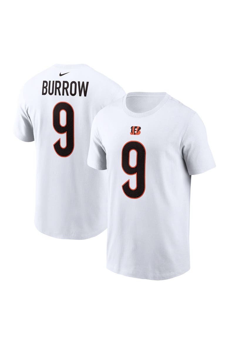 Men's Nike Joe Burrow  White Cincinnati Bengals  Player Name & Number T-Shirt, Main, color, White