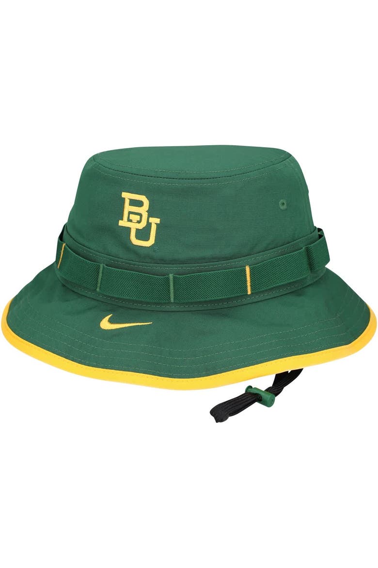 Men's Nike Green Baylor Bears 2024 Sideline Apex Performance Boonie Bucket Hat, Main, color, Green
