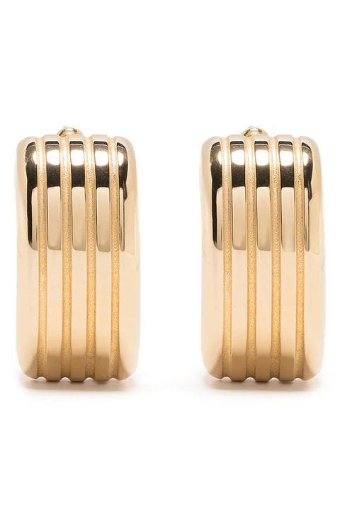 Signore Oval Hoop Earrings