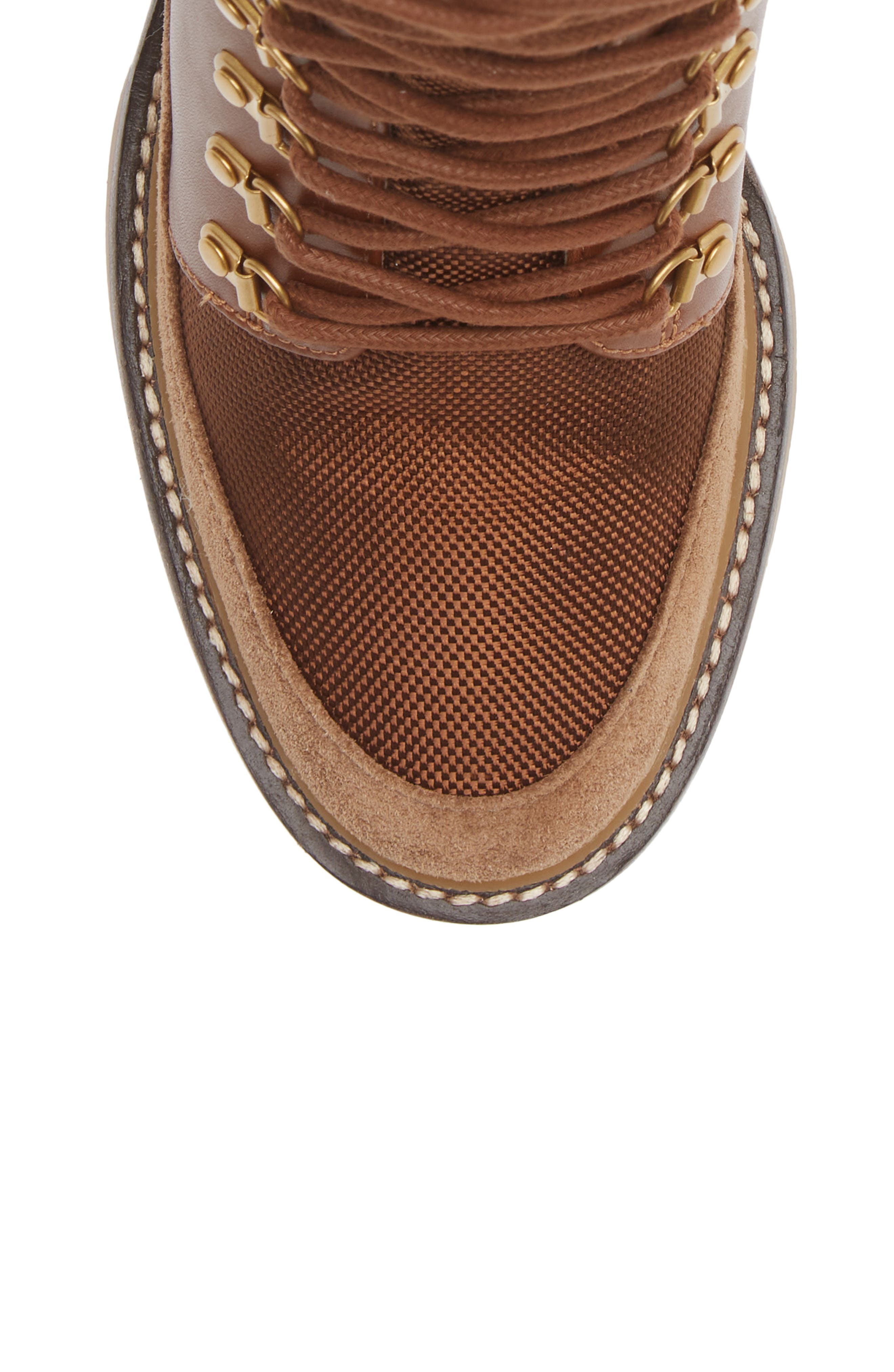 Miller Mixed Materials Lug Sole Boot, Alternate, color, BAHRAIN TAN/ TAN/ BRONZE