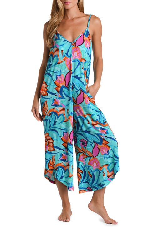 Sunshine 79 Tropical Cropped Cover Up Jumpsuit Nordstromrack