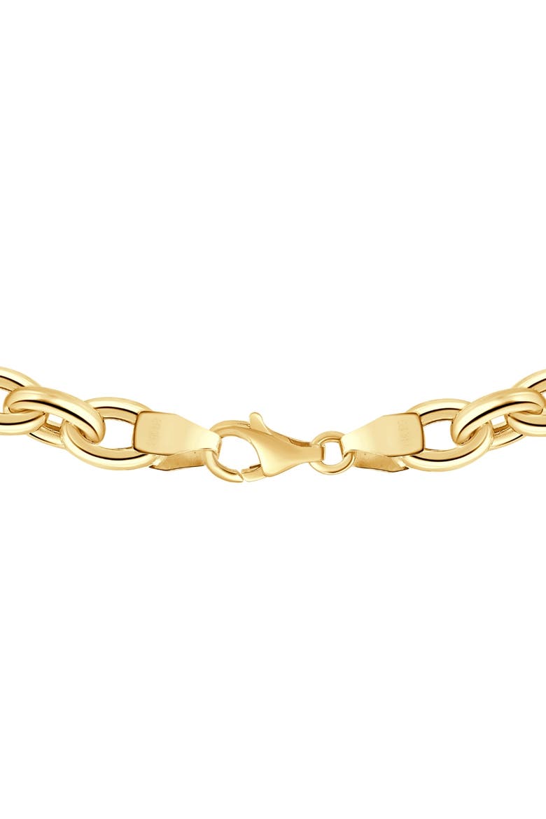 14k Gold Women's 24" Chain Necklace 32 Grams 7.5mm Thick, Alternate, color, 14k Yellow Gold