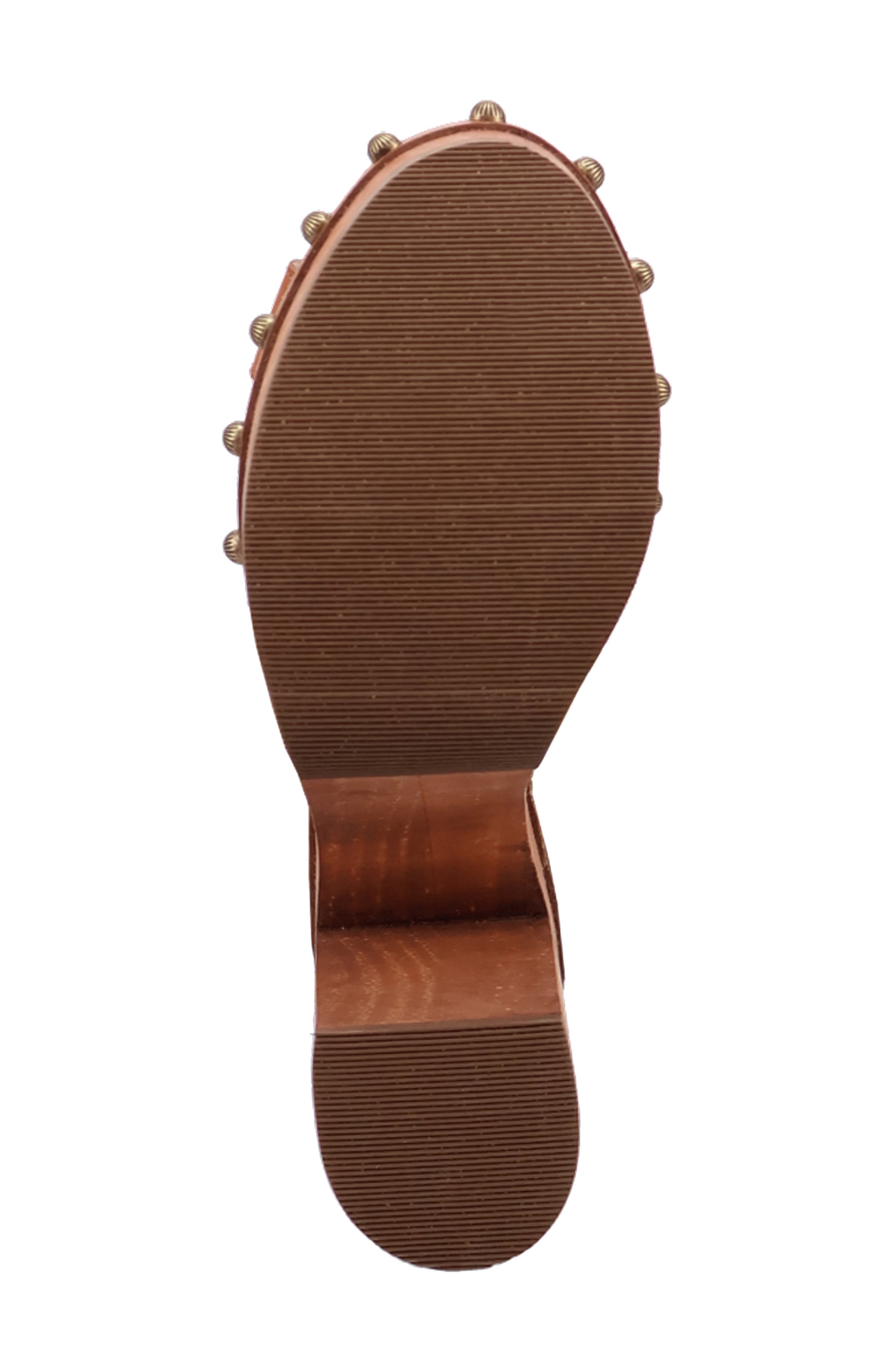 Dingo Lotus Ankle Strap Platform Sandal, Alternate, color, Tan
