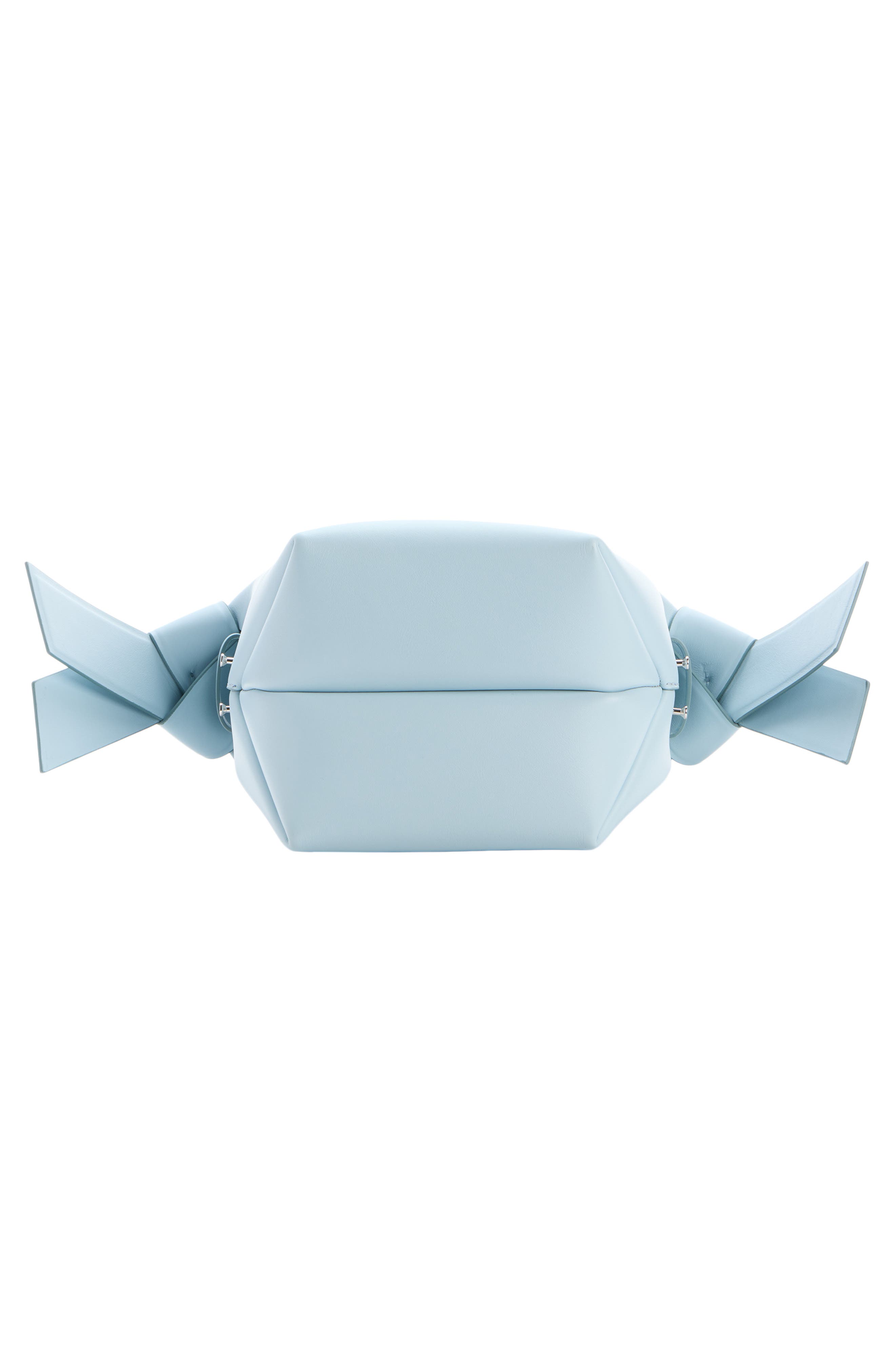 Mini Musubi Leather Shoulder Bag, Alternate, color, DUSTY BLUE