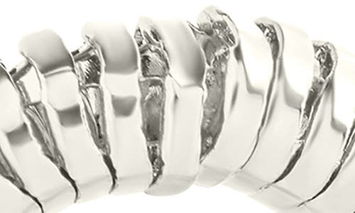 Sterling Forever Indigo Snake Chain Frontal Hoop Earrings