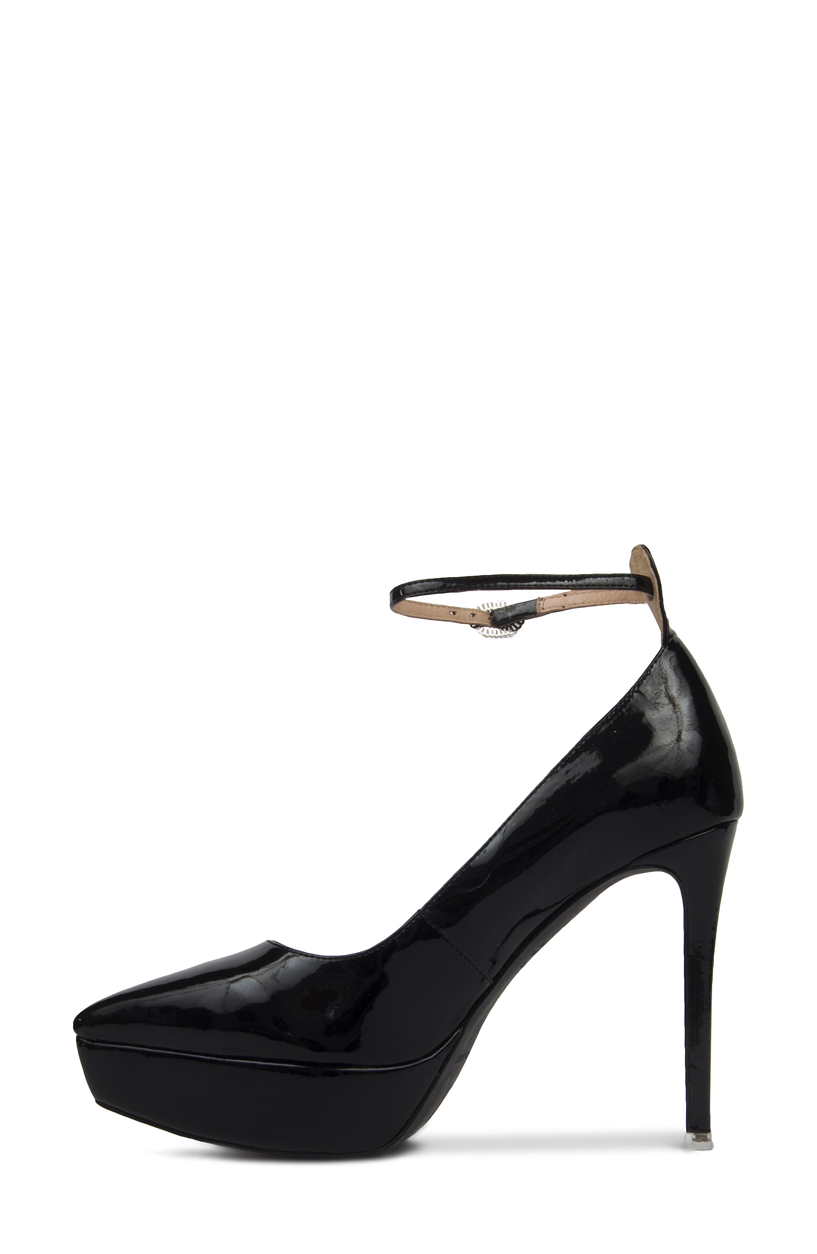 BLACK SUEDE STUDIO Gracie Pointed Toe Platform Pump, Alternate, color, 