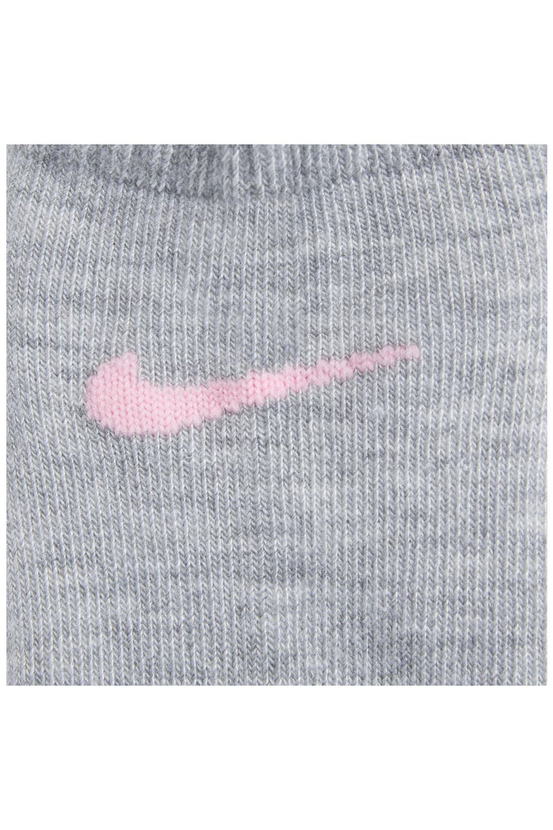 Kids' Metallic Swoosh Cushioned Ankle Socks, Alternate, color, DOLL