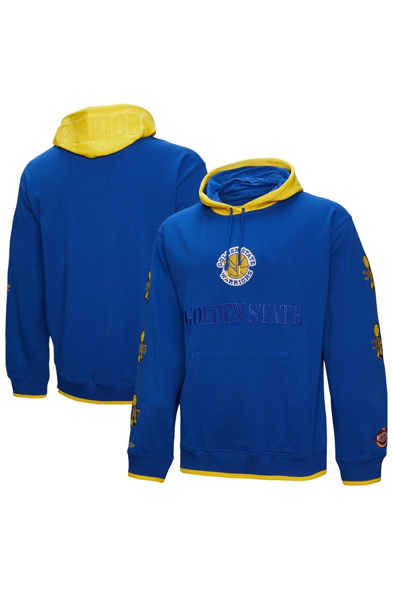 Men's Mitchell & Ness  Royal Golden State Warriors Hardwood Classics Team OG 3.0 Pullover Hoodie, Main, color, Royal